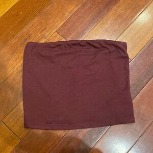 Maroon tube top
